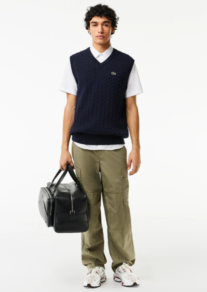 Chemise manches courtes Lacoste blanche