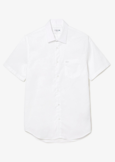 Chemise manches courtes Lacoste blanche