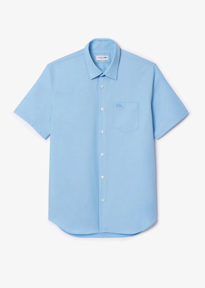 Chemise manches courtes Lacoste bleue