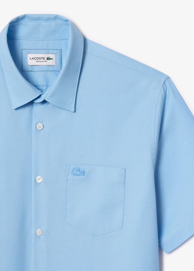 Chemise manches courtes Lacoste bleue
