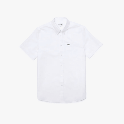 Chemise manches courtes Lacoste blanche