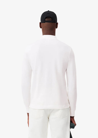 Polo Paris manches longues Lacoste blanc