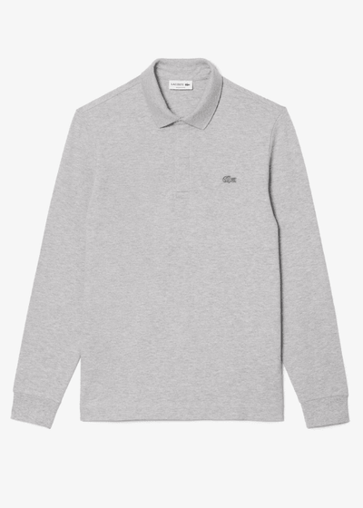 Polo Paris manches longues Lacoste gris