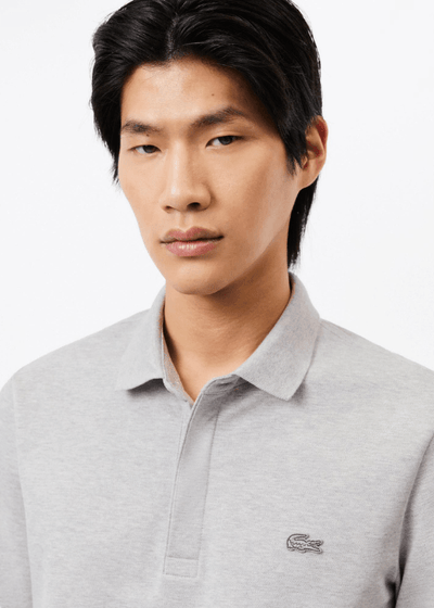 Polo Paris manches longues Lacoste gris