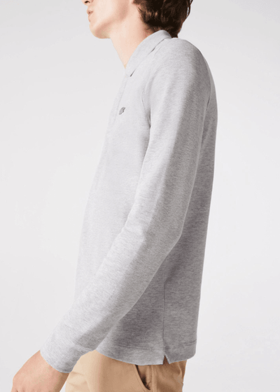 Polo Paris manches longues Lacoste gris