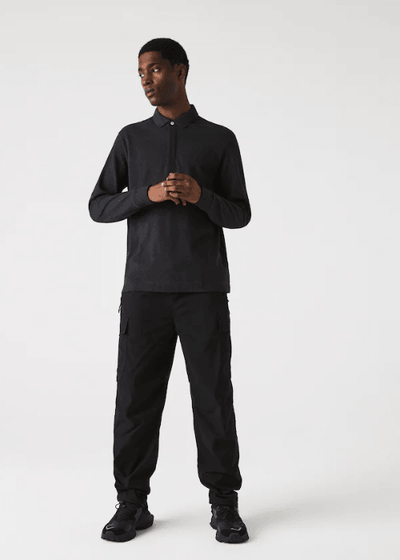Polo Paris manches longues Lacoste gris