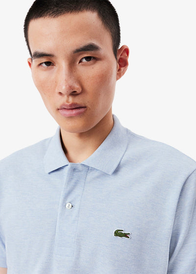 Polo Lacoste bleu chiné