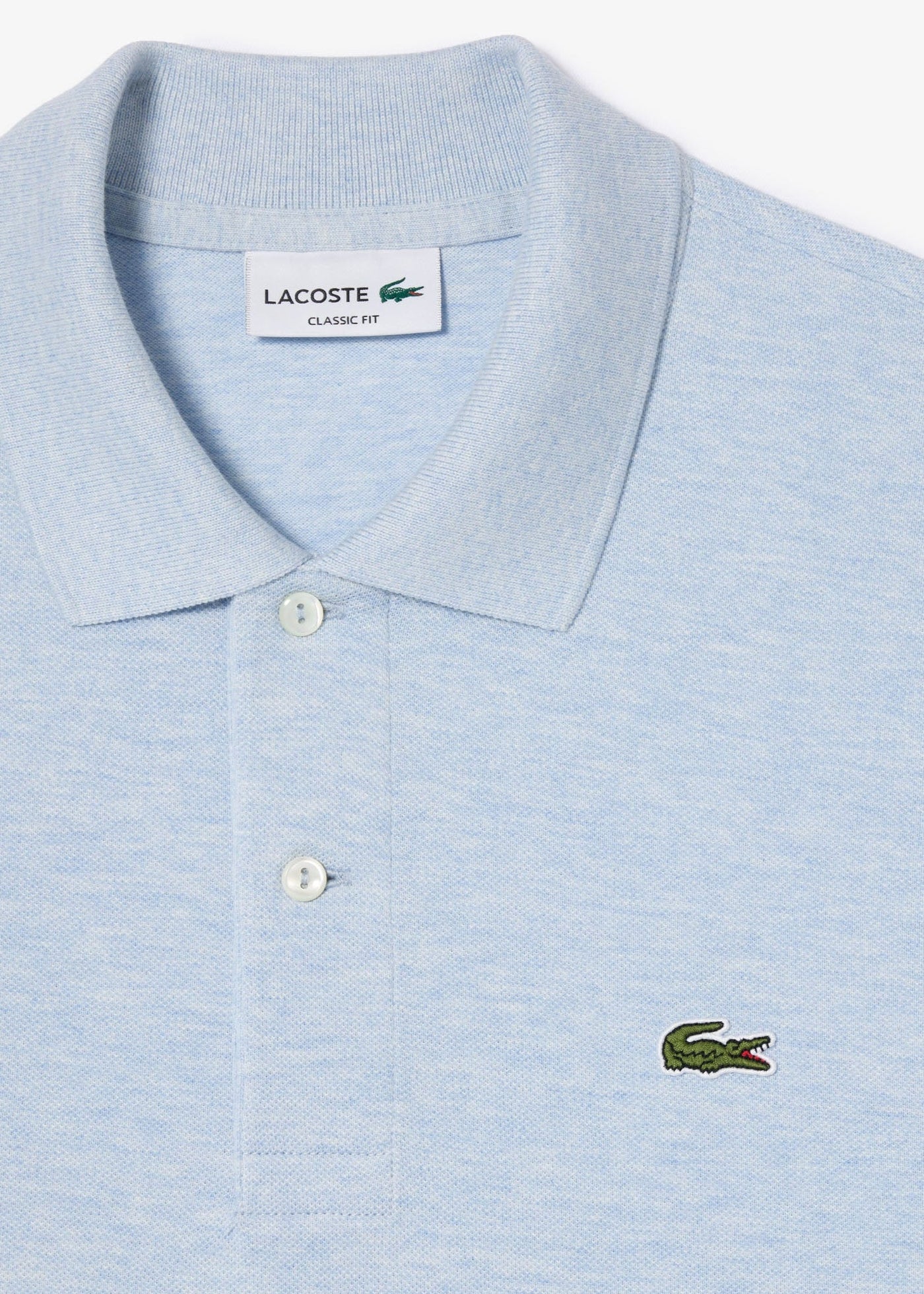 Polo Lacoste bleu chiné
