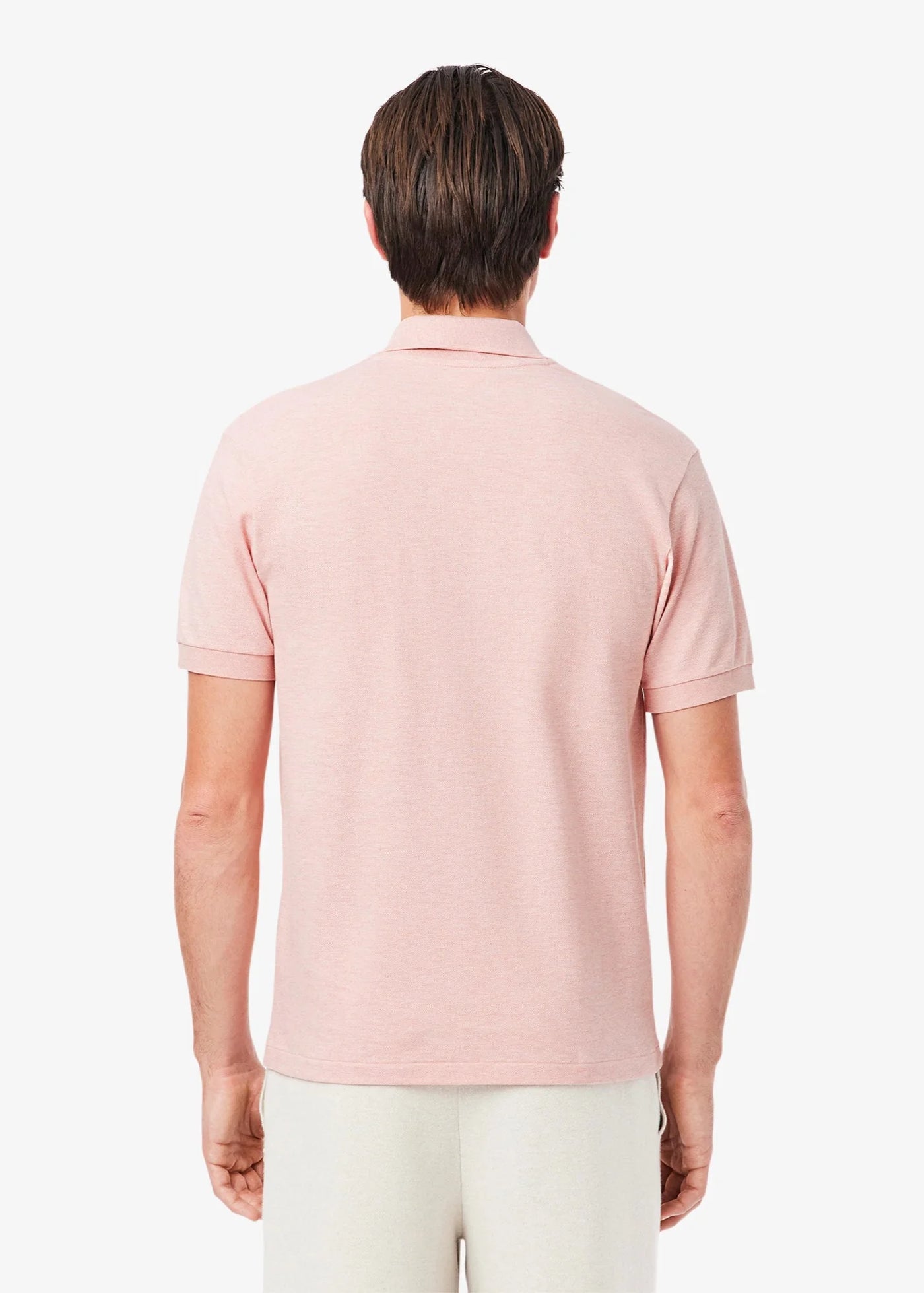 Polo Lacoste rose chiné