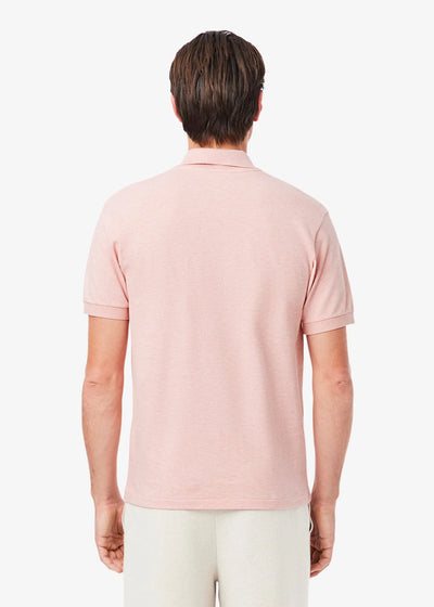 Polo Lacoste rose chiné
