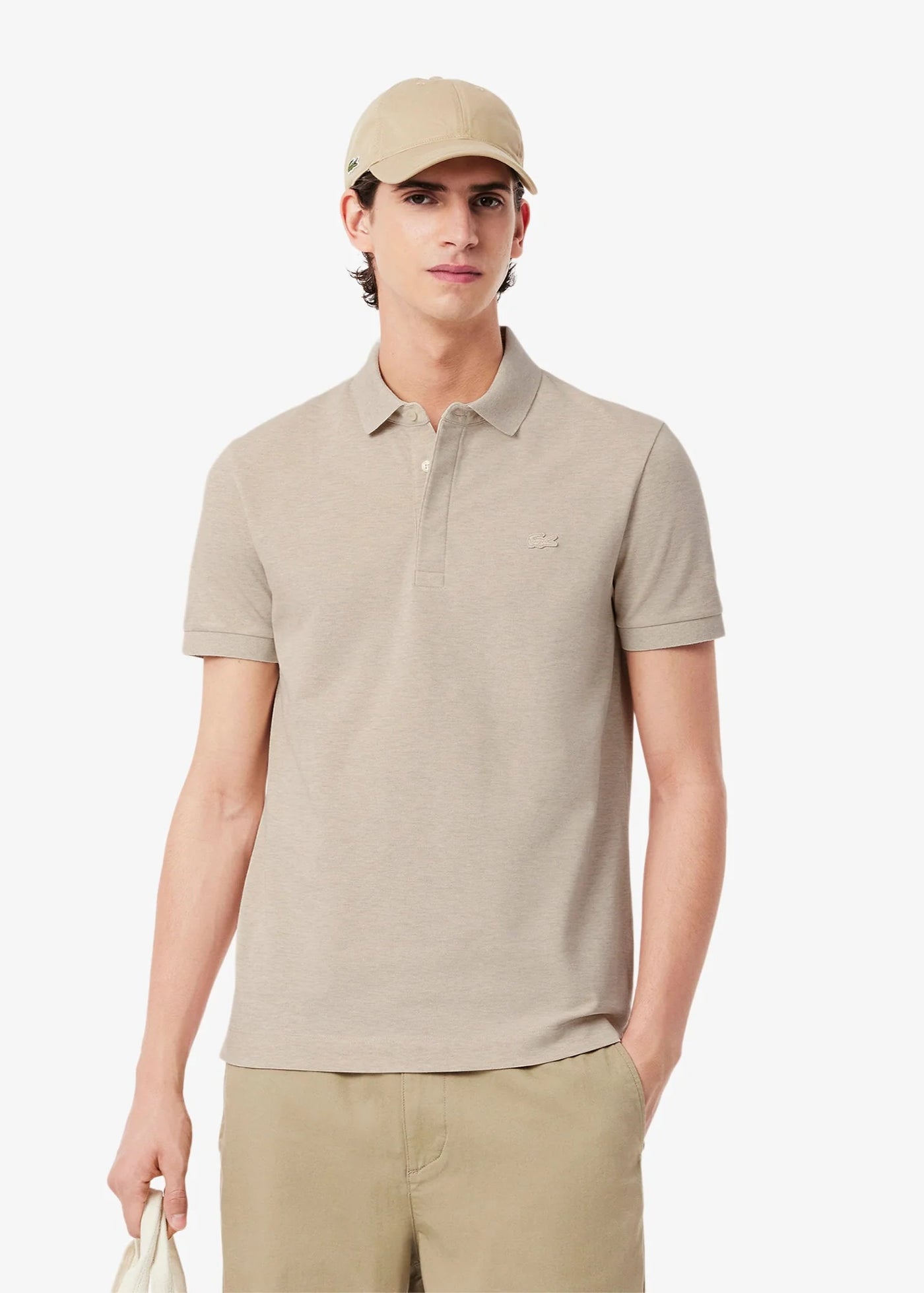 Polo Paris Lacoste beige chiné