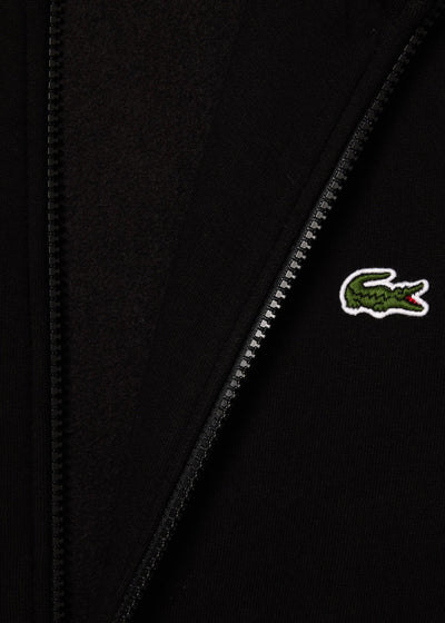 Sweat zippé Lacoste noir